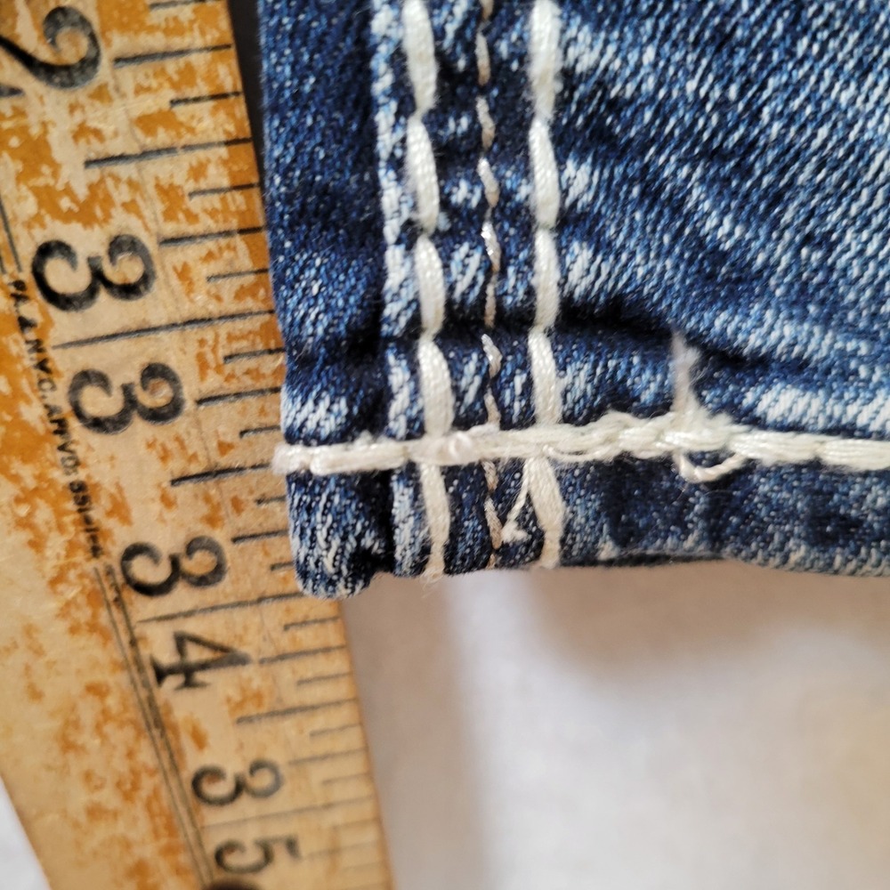 Rock Revival Womens Eleanor Bootcut Dark Wash Rhinestone Jeans Size 31 Blue - Picture 11 of 12